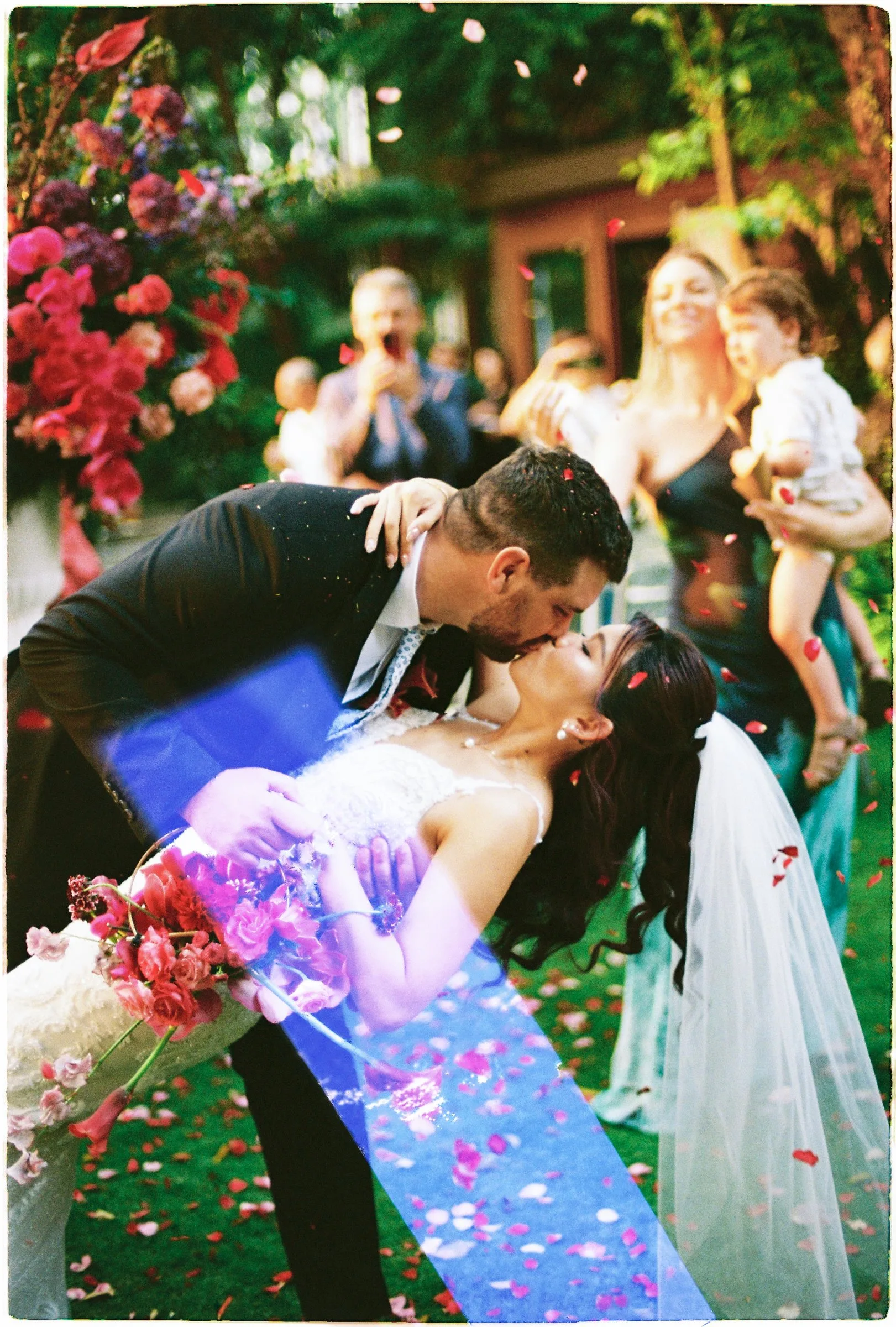 Confetti and joy after the vows.