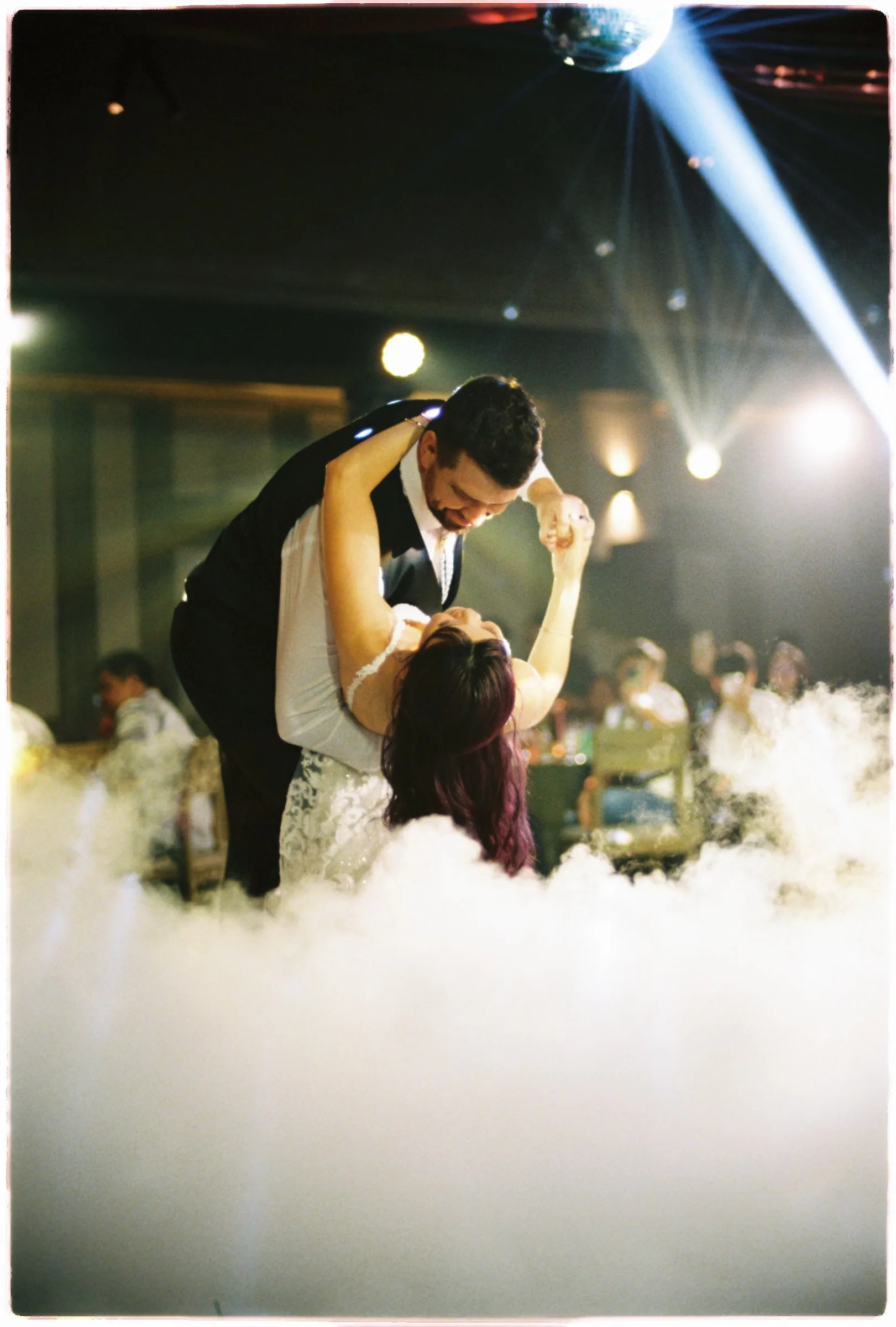 A first dance in the fog, into the night.