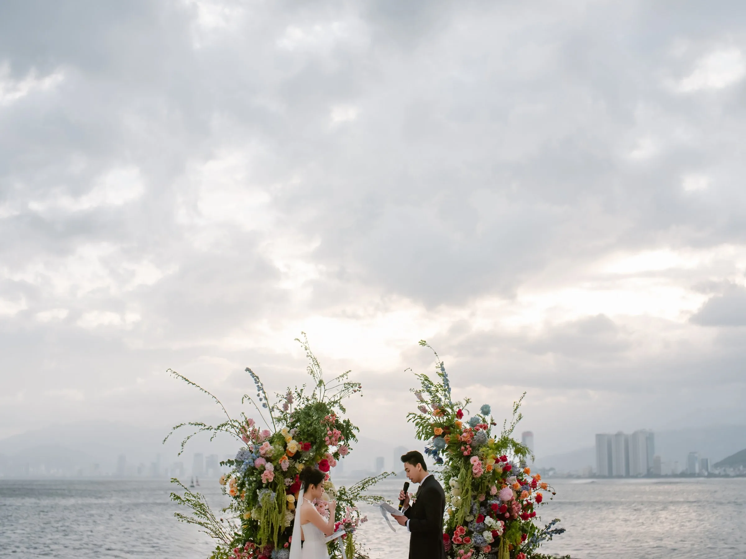Adrian & Thanh: A Sunset Beach Wedding at BOMA Resort, Nha Trang