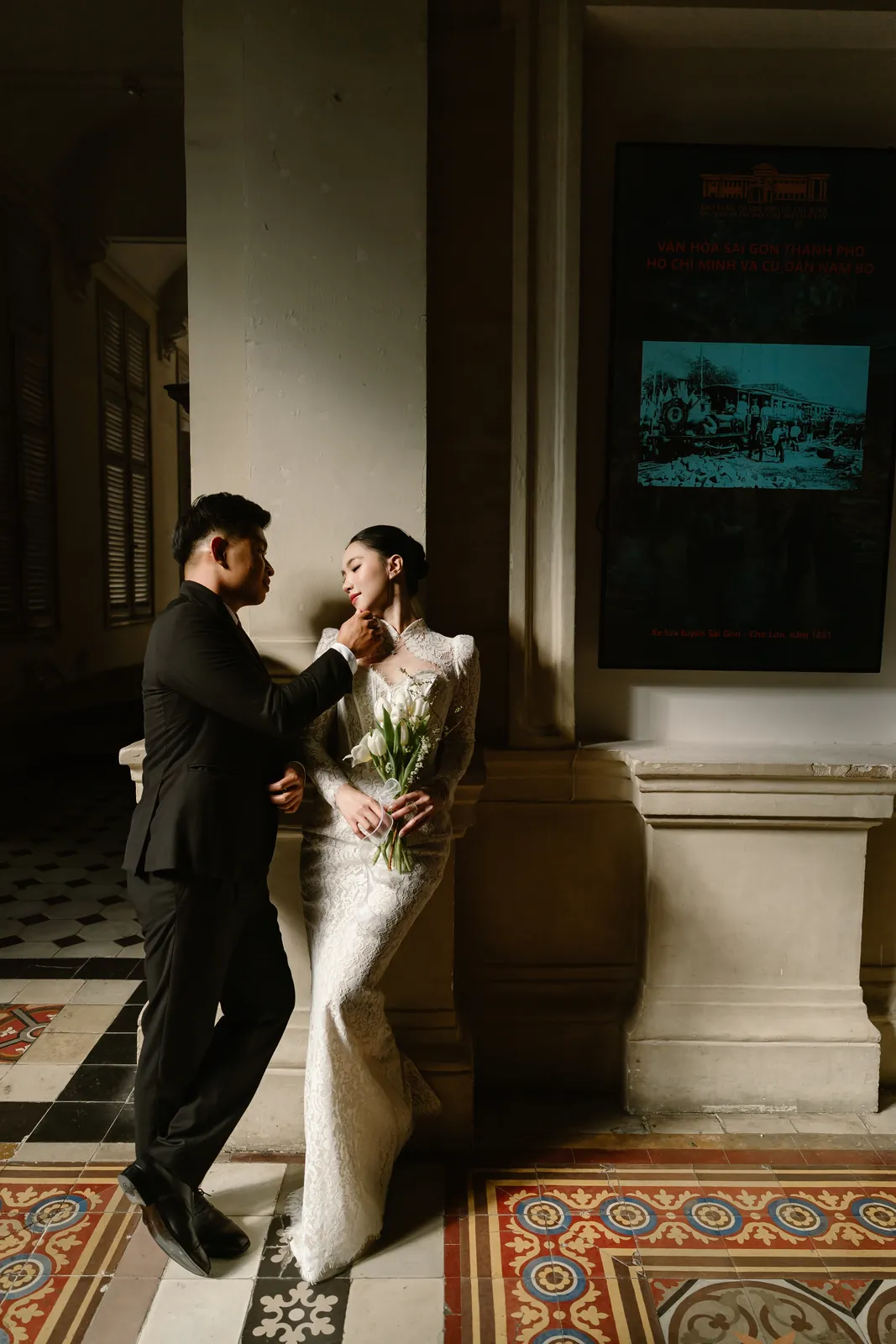 A Pre-Wedding at the Ho Chi Minh City Museum | Hiếu & Phát