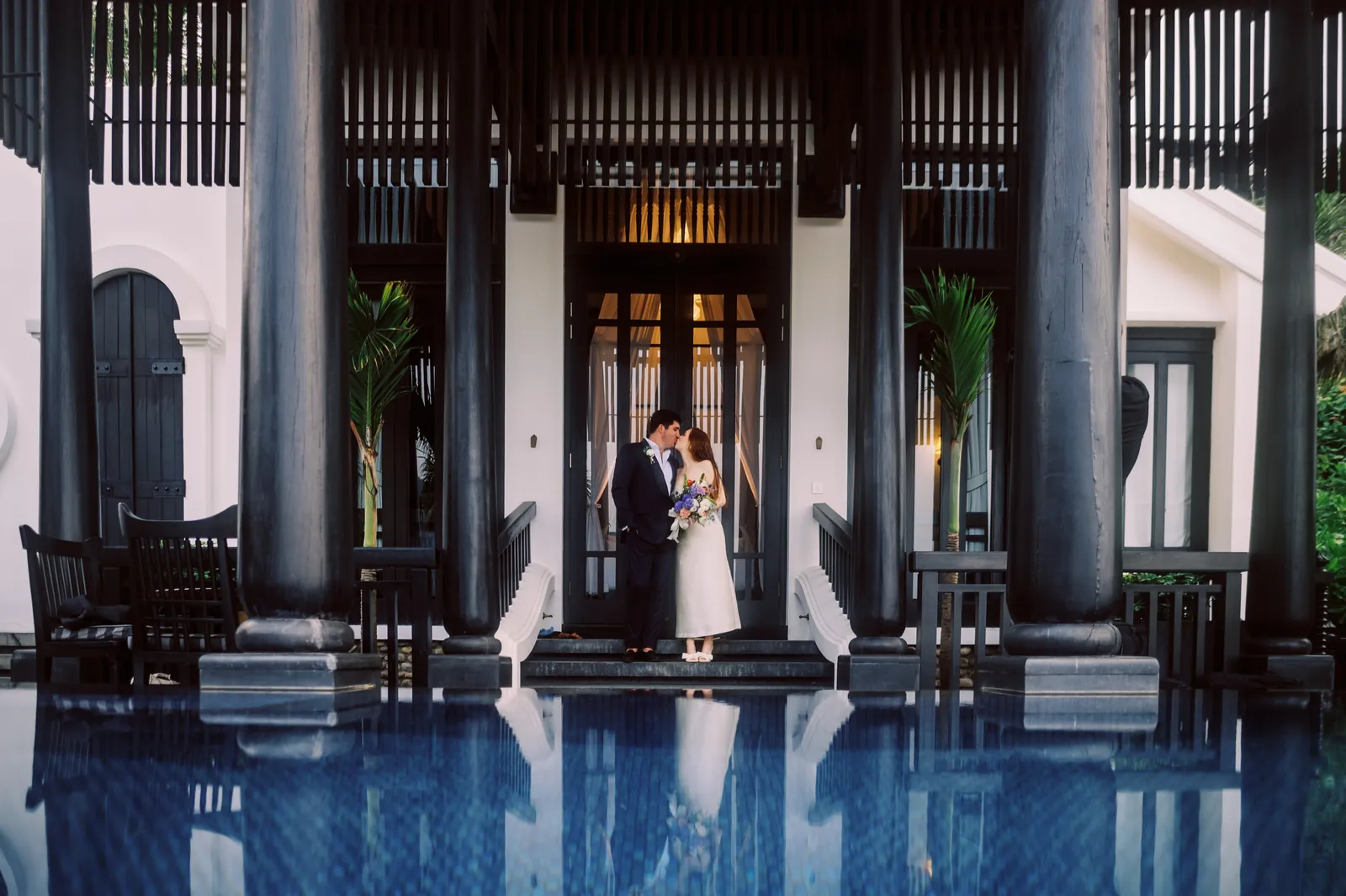 Wedding portraits at InterContinental Danang Sun Peninsula Resort