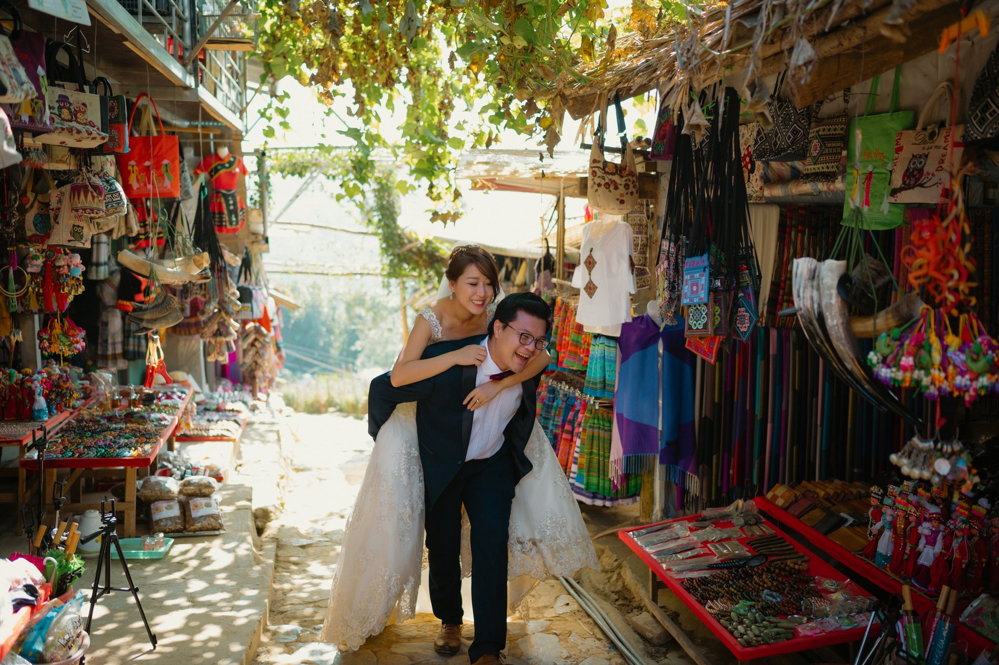 Sapa Pre-Wedding & Engagement Photos: Karen & Wilson's Cherry Blossom Love Story