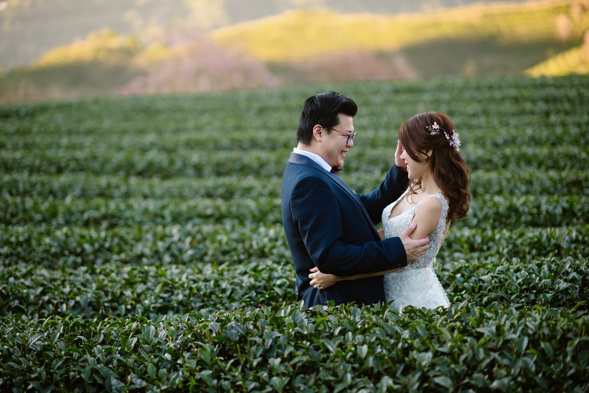 Sapa Pre-Wedding & Engagement Photos: Karen & Wilson's Cherry Blossom Love Story