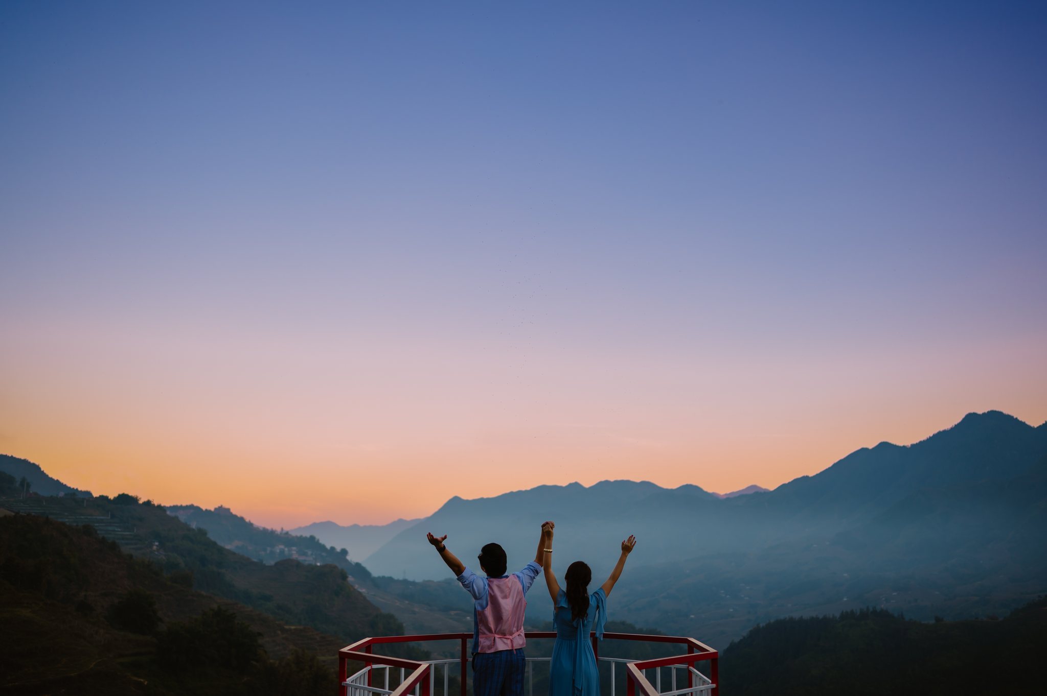 The last light over the Sapa valley.