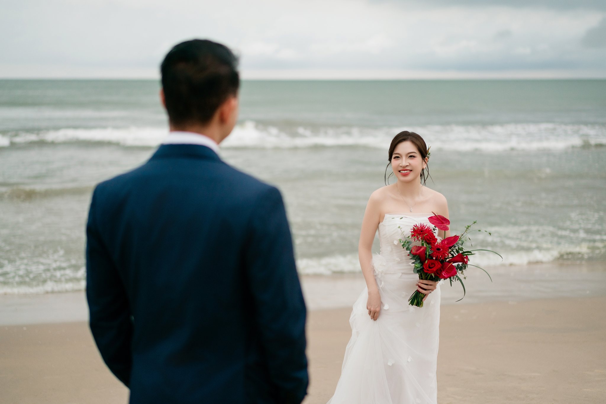 Melia Ho Tram Family & Engagement Photoshoot: A Beach Resort Session Near Saigon (Tim & Hai Anh)