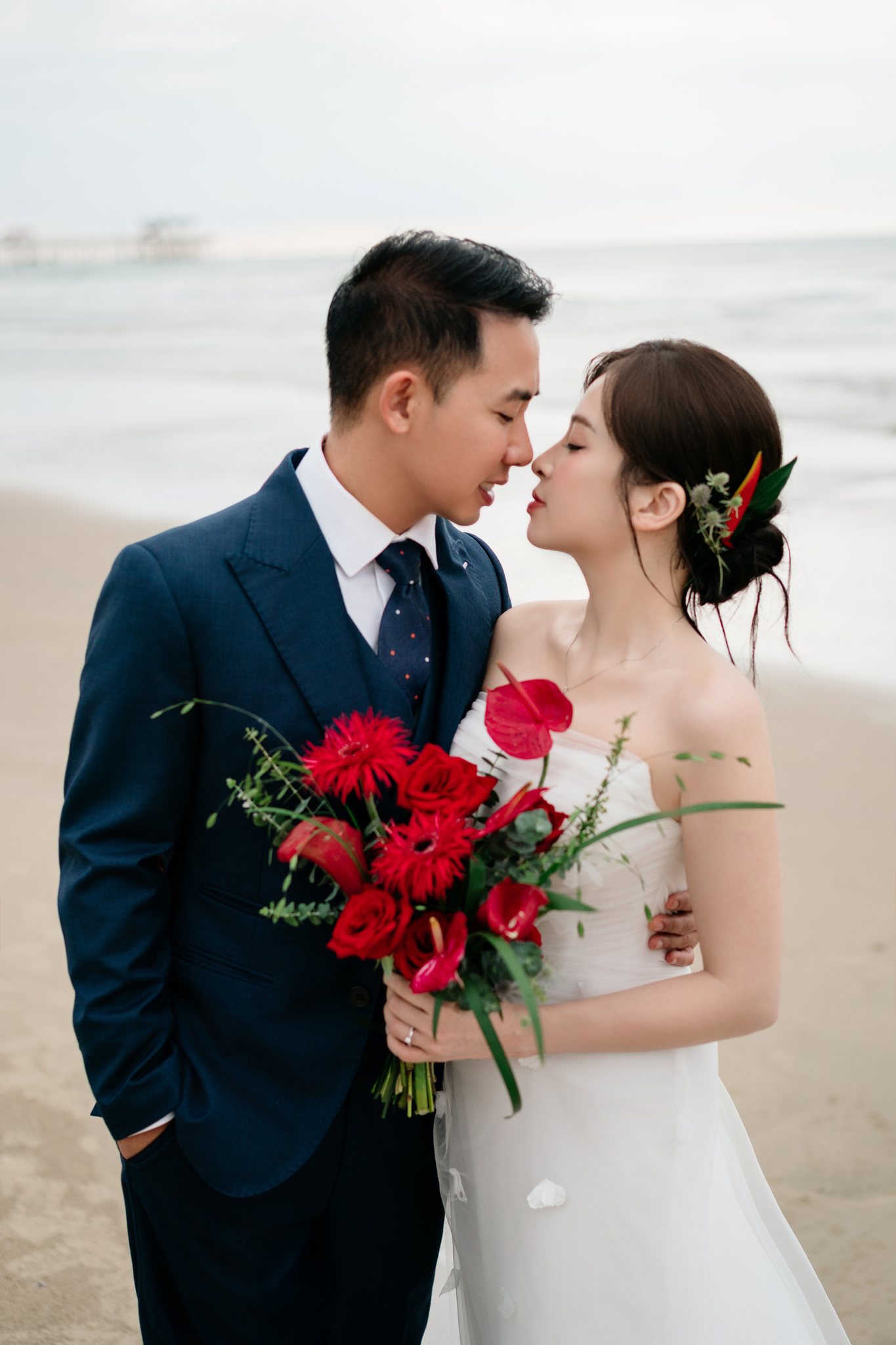 Melia Ho Tram Family & Engagement Photoshoot: A Beach Resort Session Near Saigon (Tim & Hai Anh)