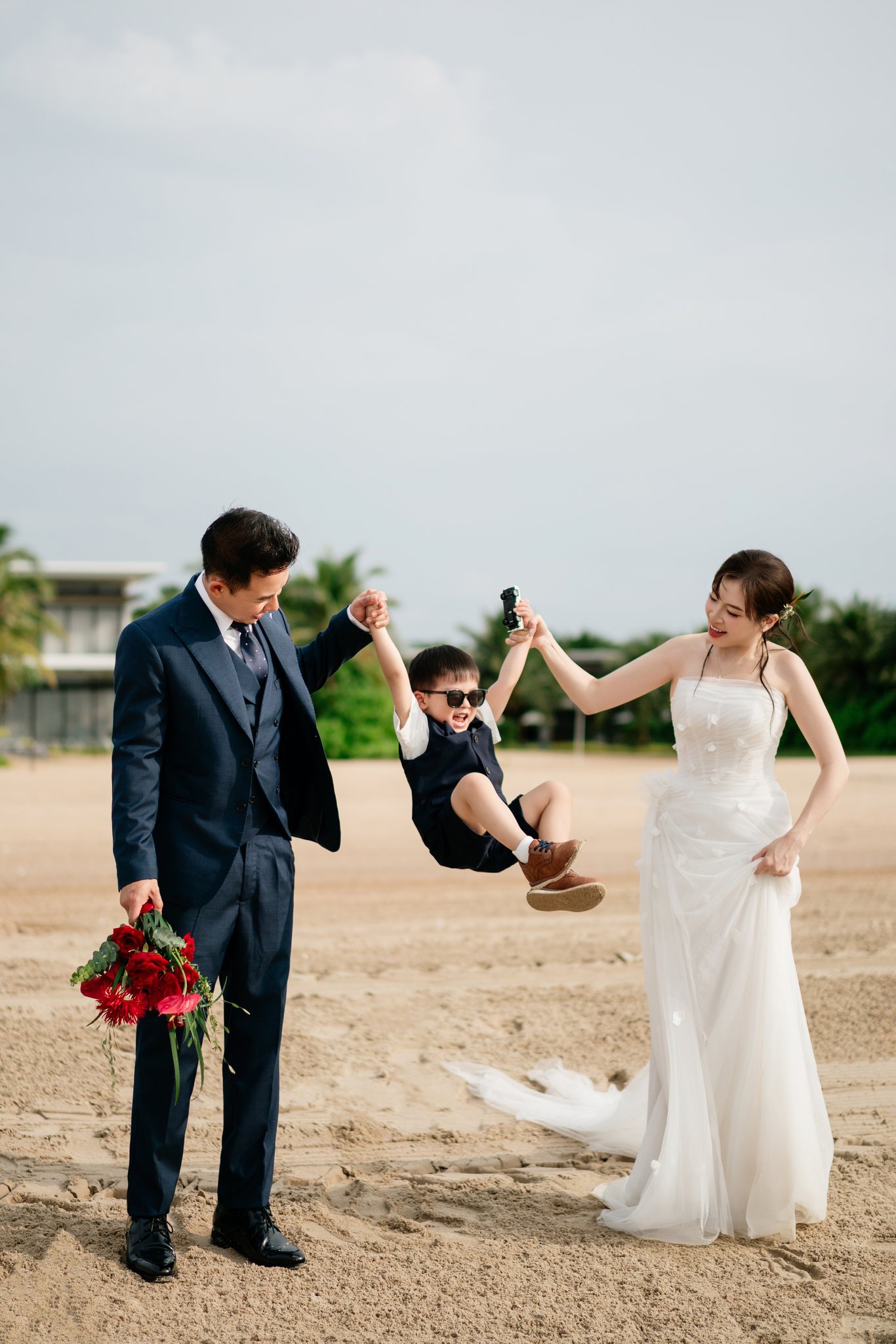 Melia Ho Tram Family & Engagement Photoshoot: A Beach Resort Session Near Saigon (Tim & Hai Anh)