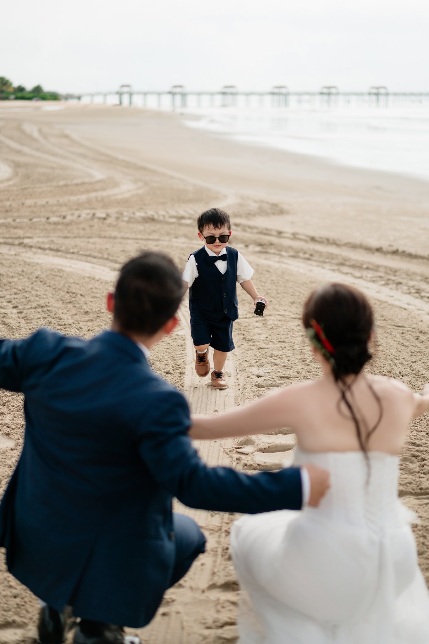 Melia Ho Tram Family & Engagement Photoshoot: A Beach Resort Session Near Saigon (Tim & Hai Anh)