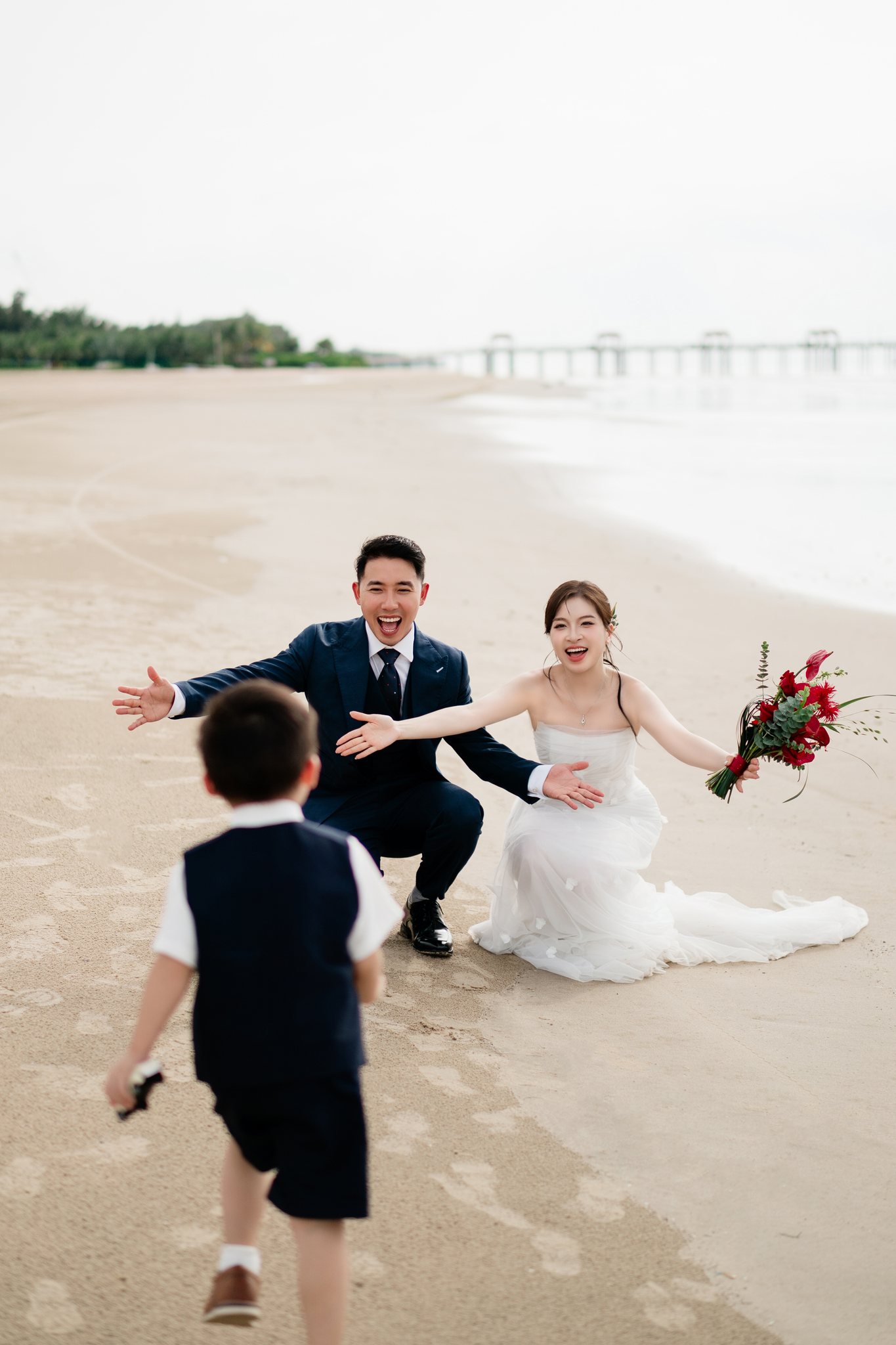 Melia Ho Tram Family & Engagement Photoshoot: A Beach Resort Session Near Saigon (Tim & Hai Anh)