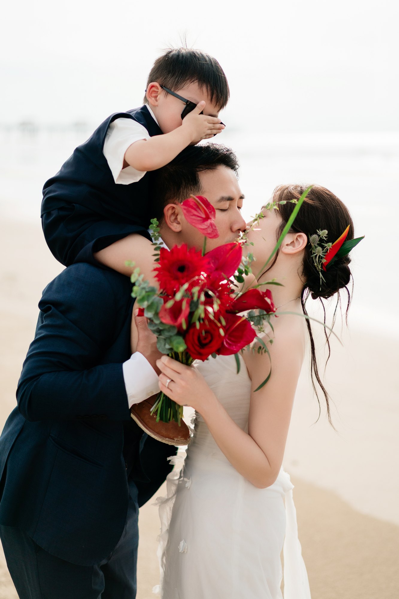 Melia Ho Tram Family & Engagement Photoshoot: A Beach Resort Session Near Saigon (Tim & Hai Anh)