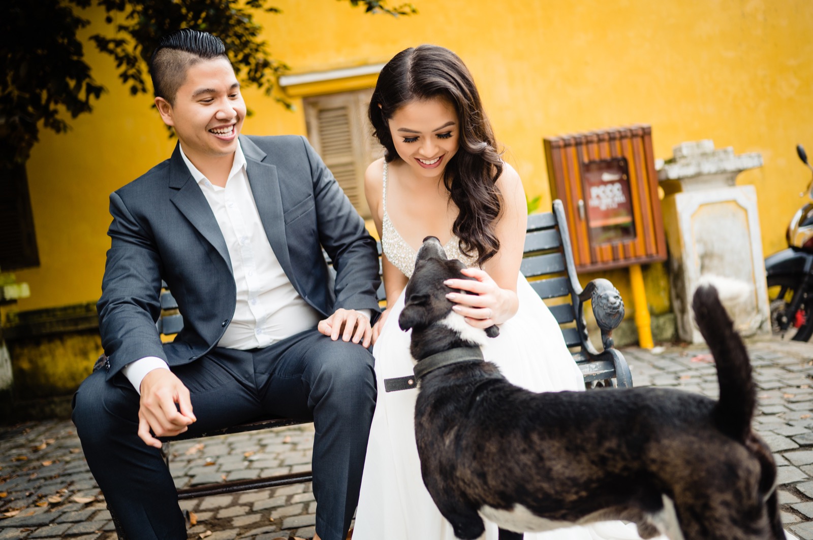 A local street dog wandered over to say hello, so we just kept shooting.