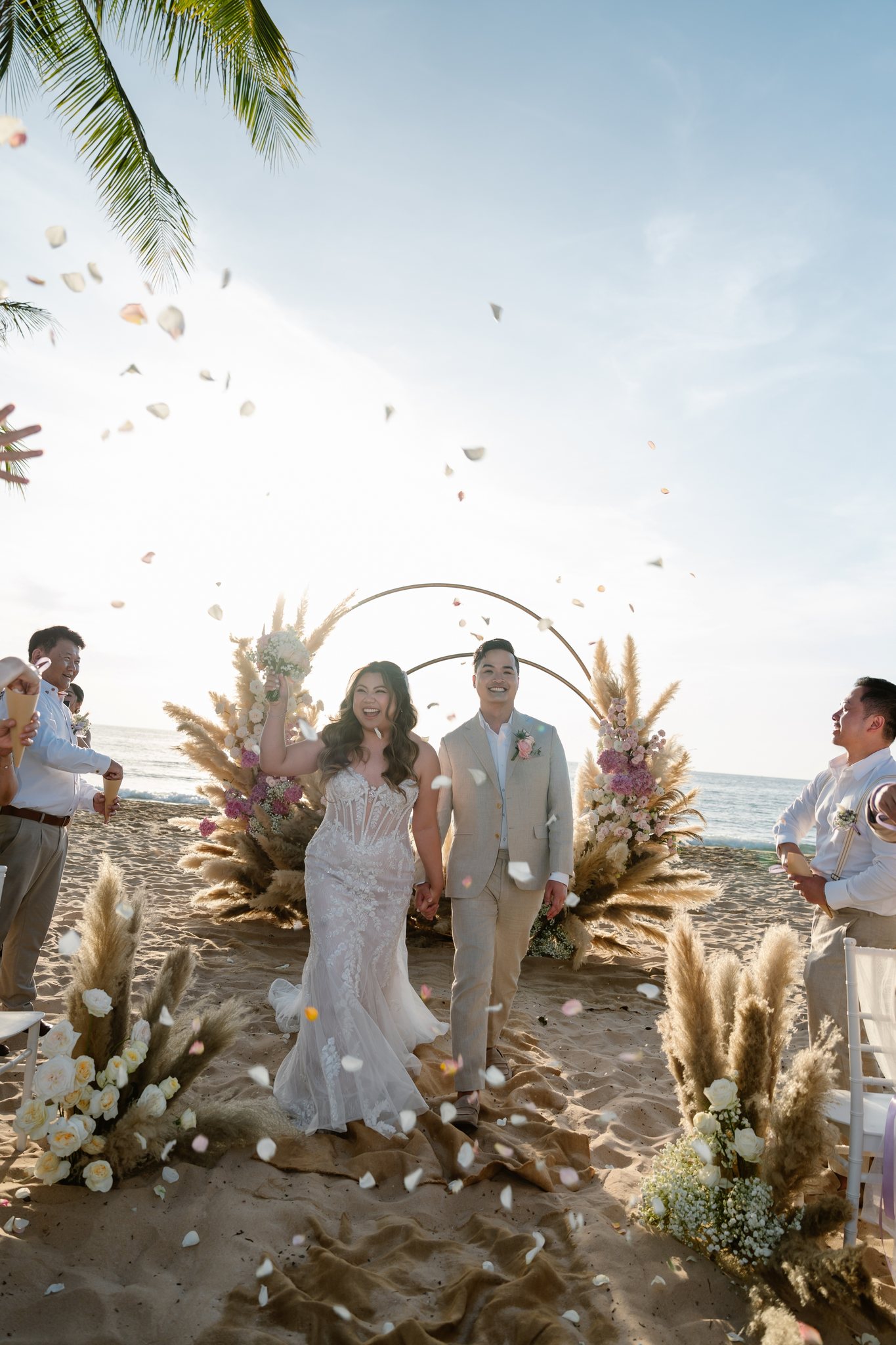 Phu Quoc Beach Wedding at InterContinental Phu Quoc: Natalie & Hung's Golden Sunset Celebration