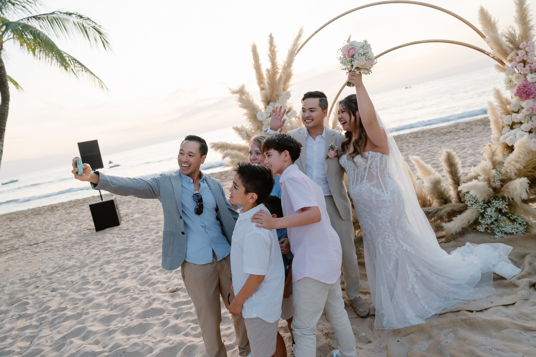 Phu Quoc Beach Wedding at InterContinental Phu Quoc: Natalie & Hung's Golden Sunset Celebration