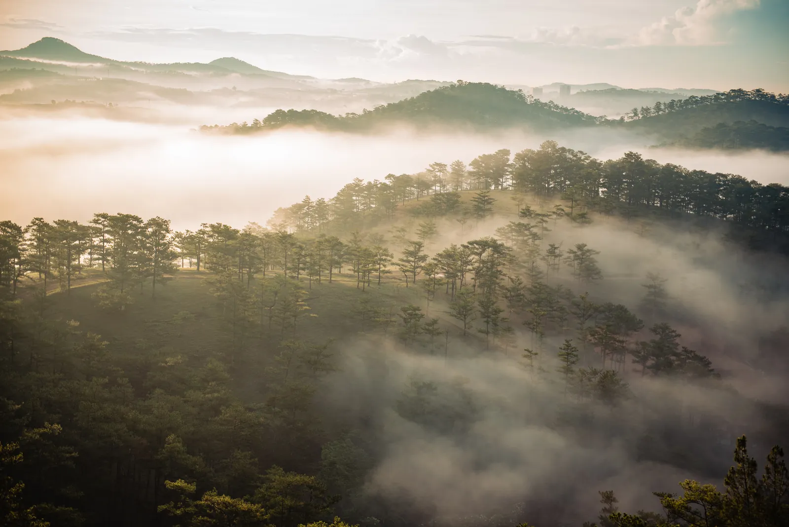Quỳnh Anh & Trí: A Sunrise Da Lat Pre-Wedding Above a Sea of Clouds