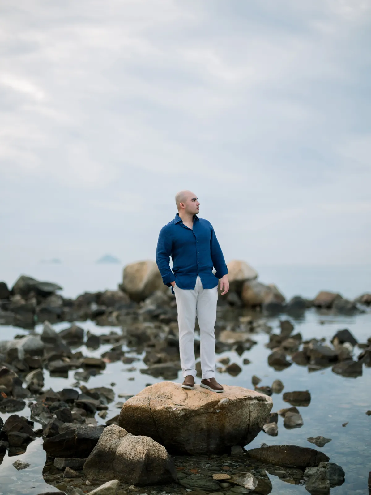 A Sunset Pre-Wedding at L'Alya Ninh Van Bay, Nha Trang | Stephanie & Dung