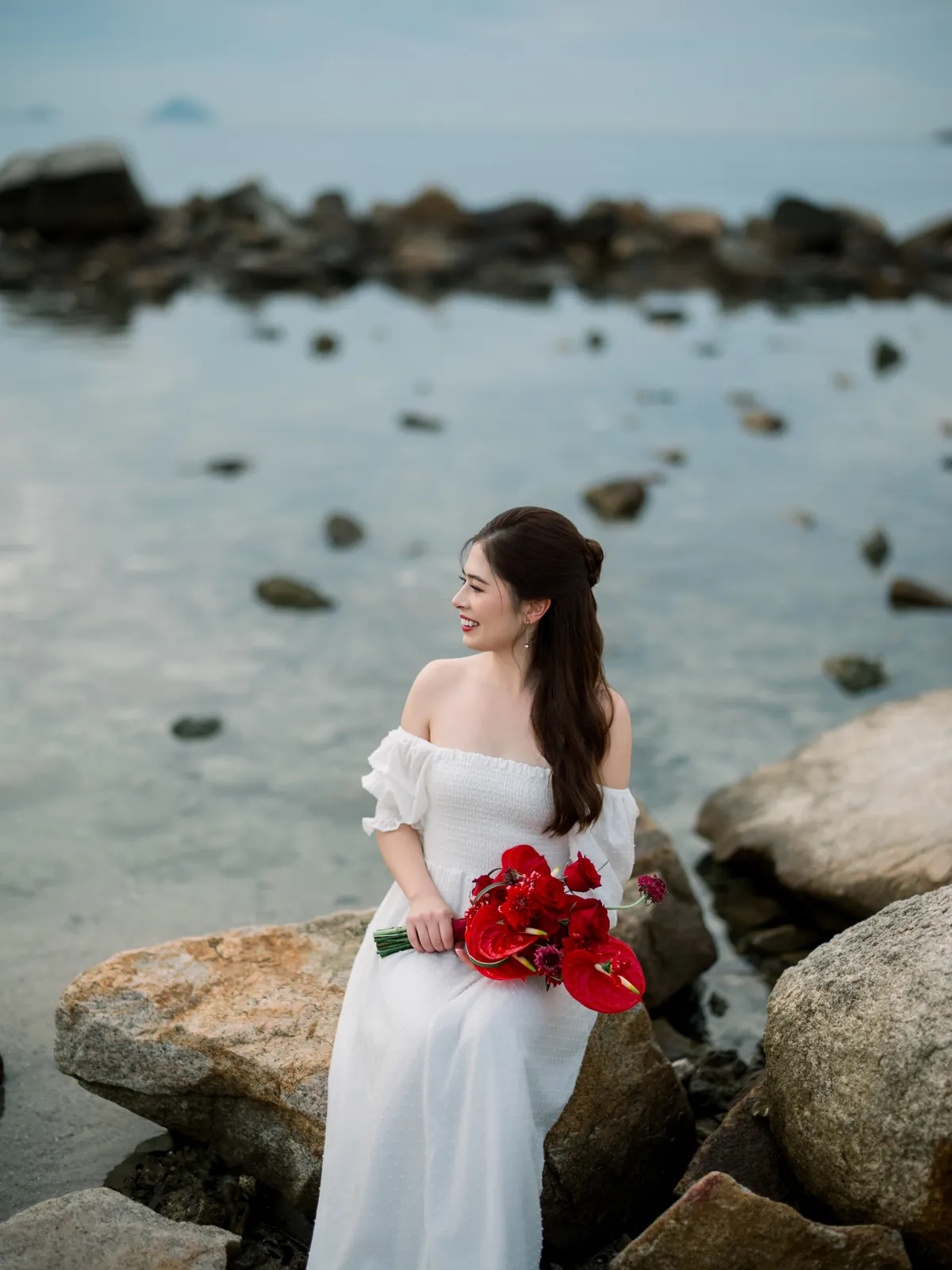 A Sunset Pre-Wedding at L'Alya Ninh Van Bay, Nha Trang | Stephanie & Dung