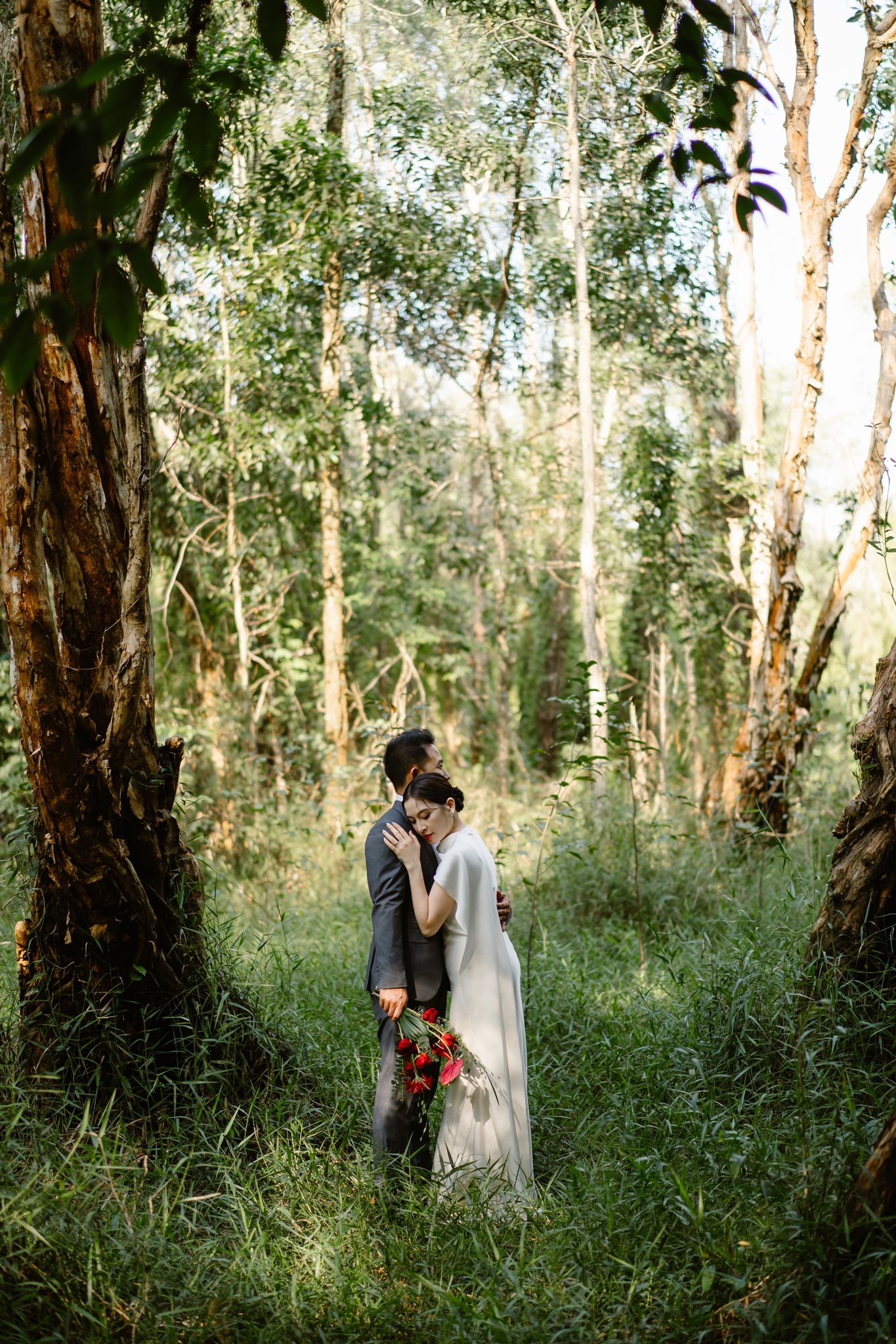 Ho Tram & Vung Tau Pre-Wedding & Engagement Shoot: A Cinematic Forest Near Saigon (Tim & Hai Anh)