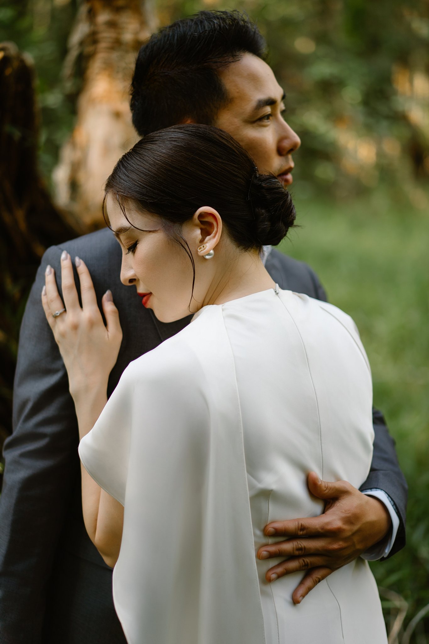 Ho Tram & Vung Tau Pre-Wedding & Engagement Shoot: A Cinematic Forest Near Saigon (Tim & Hai Anh)