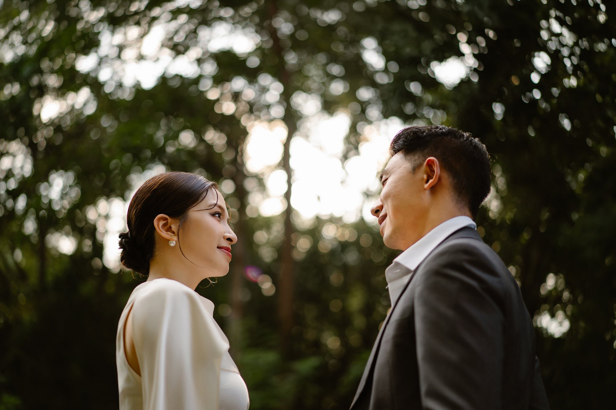 Ho Tram & Vung Tau Pre-Wedding & Engagement Shoot: A Cinematic Forest Near Saigon (Tim & Hai Anh)