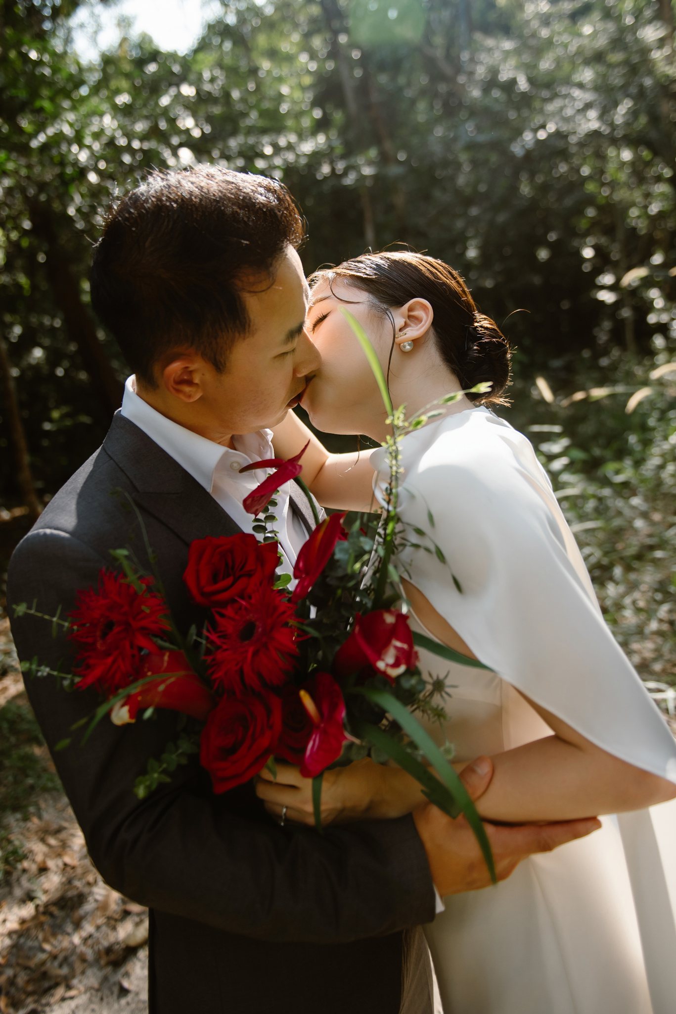 Ho Tram & Vung Tau Pre-Wedding & Engagement Shoot: A Cinematic Forest Near Saigon (Tim & Hai Anh)