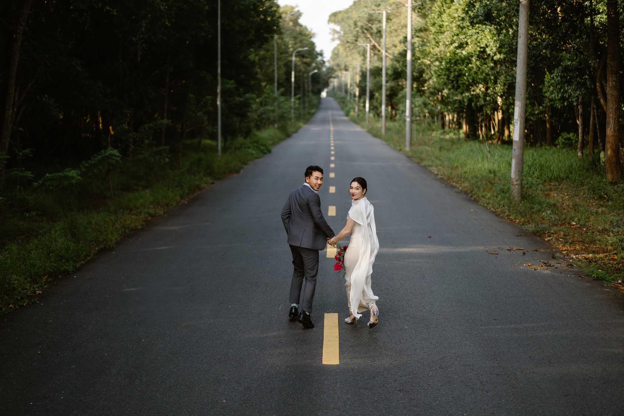 Ho Tram & Vung Tau Pre-Wedding & Engagement Shoot: A Cinematic Forest Near Saigon (Tim & Hai Anh)