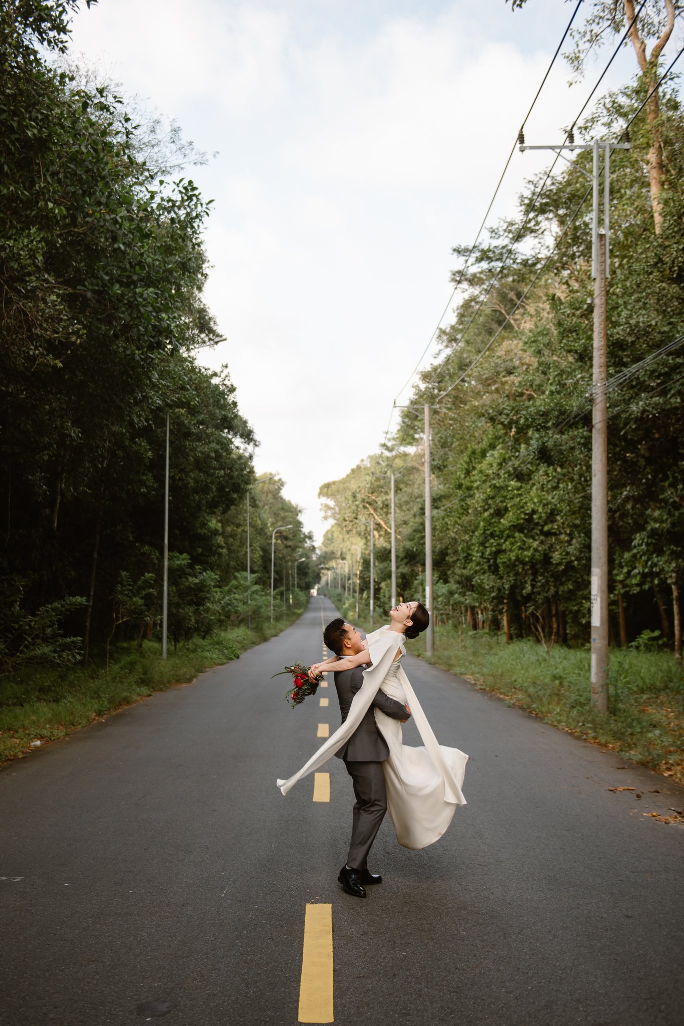 Ho Tram & Vung Tau Pre-Wedding & Engagement Shoot: A Cinematic Forest Near Saigon (Tim & Hai Anh)