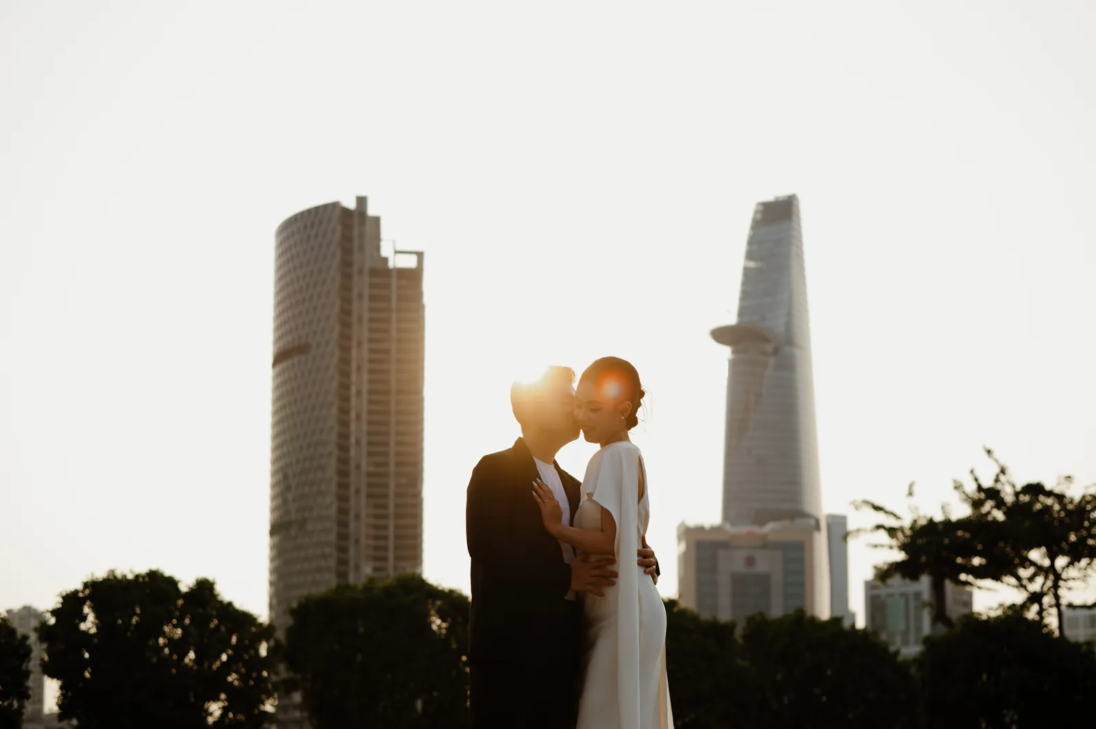 A Saigon Pre-Wedding in Three Scenes: Dream Garden, the City Museum and the Thu Thiem Rooftop | Thịnh & Tuyền