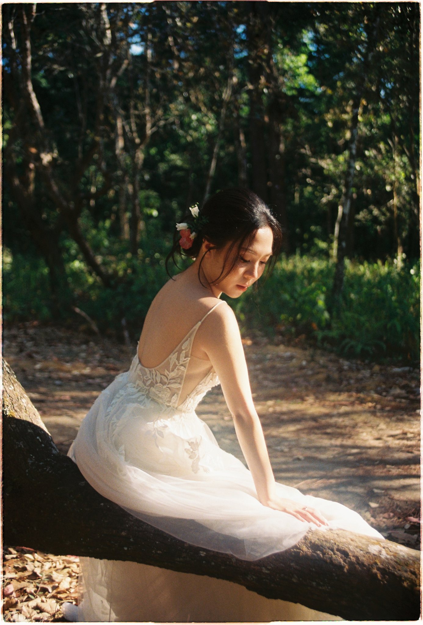 A Da Lat Waterfall Elopement on 35mm Film — Tiến Anh & Trân's Private Vow Ceremony at Liêng Chi Nha & Suối Tía