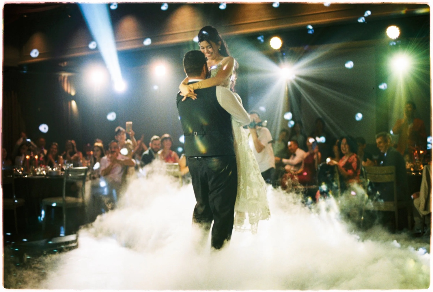 First dance at a film wedding in Vietnam