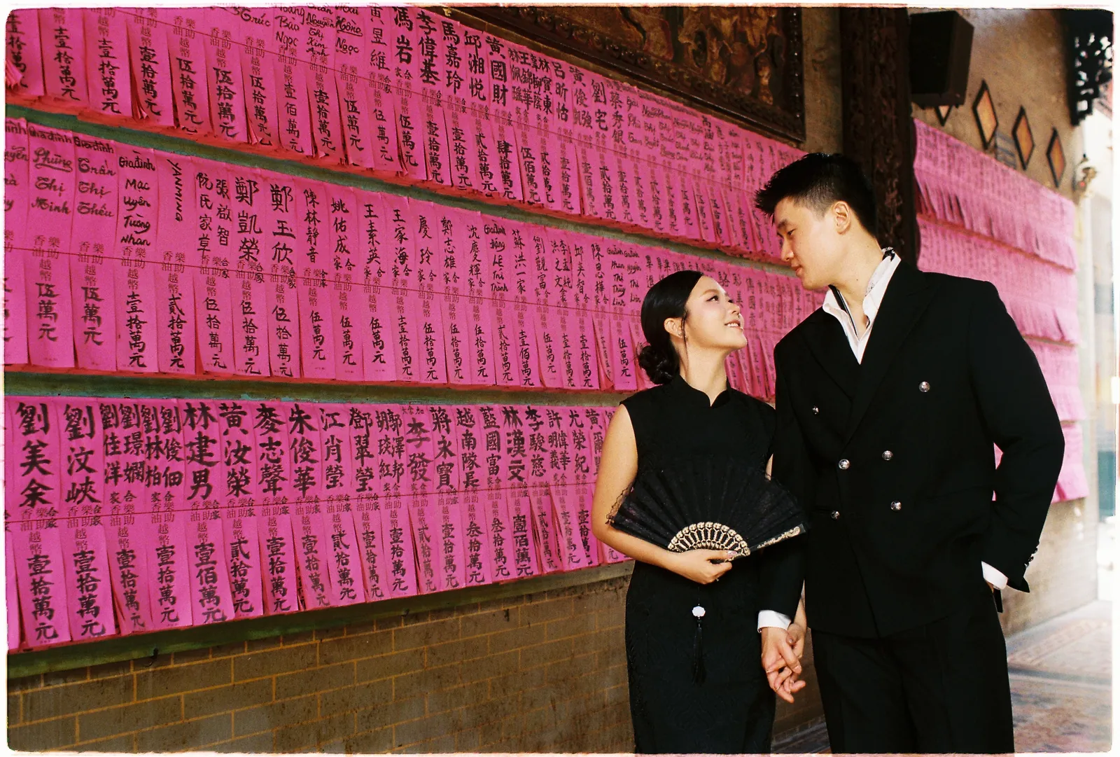 A Saigon Film Pre-Wedding in Three Looks: Áo Dài, Cheongsam and a European Rooftop | Ngọc & Phong