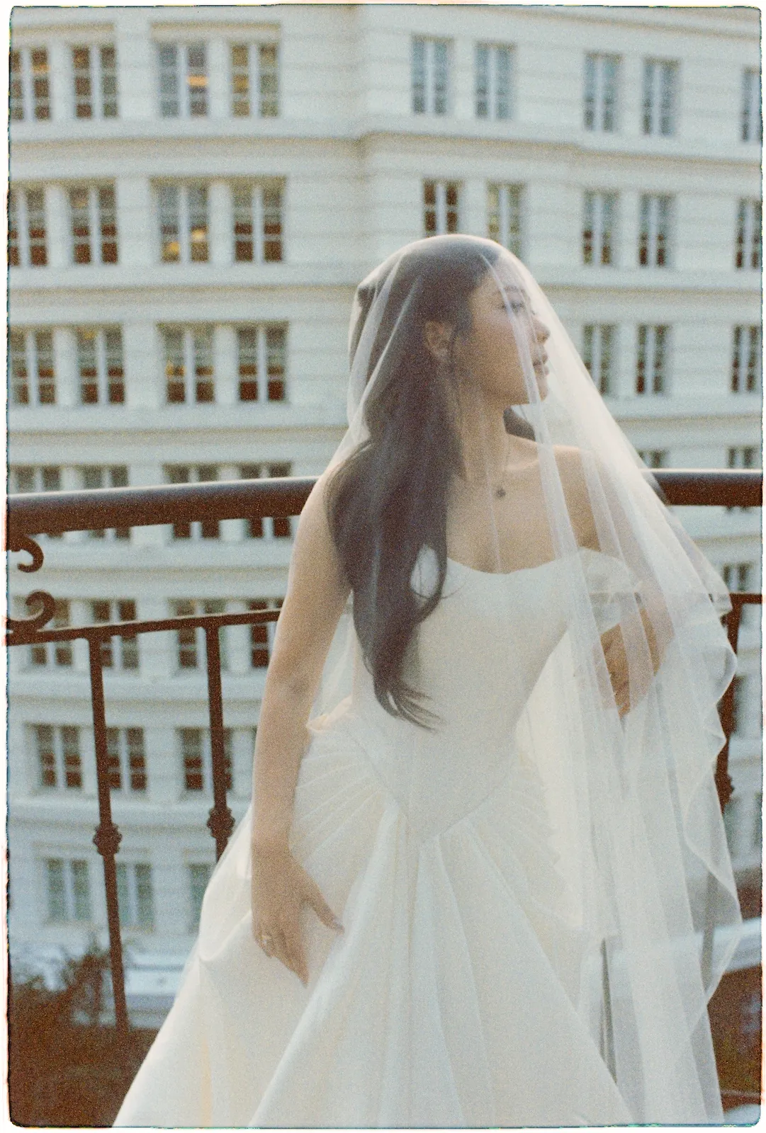 A Saigon Film Pre-Wedding in Three Looks: Áo Dài, Cheongsam and a European Rooftop | Ngọc & Phong