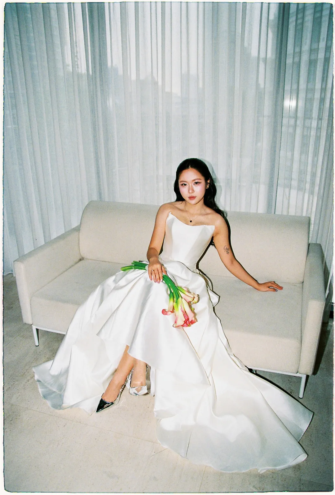 A Saigon Film Pre-Wedding in Three Looks: Áo Dài, Cheongsam and a European Rooftop | Ngọc & Phong