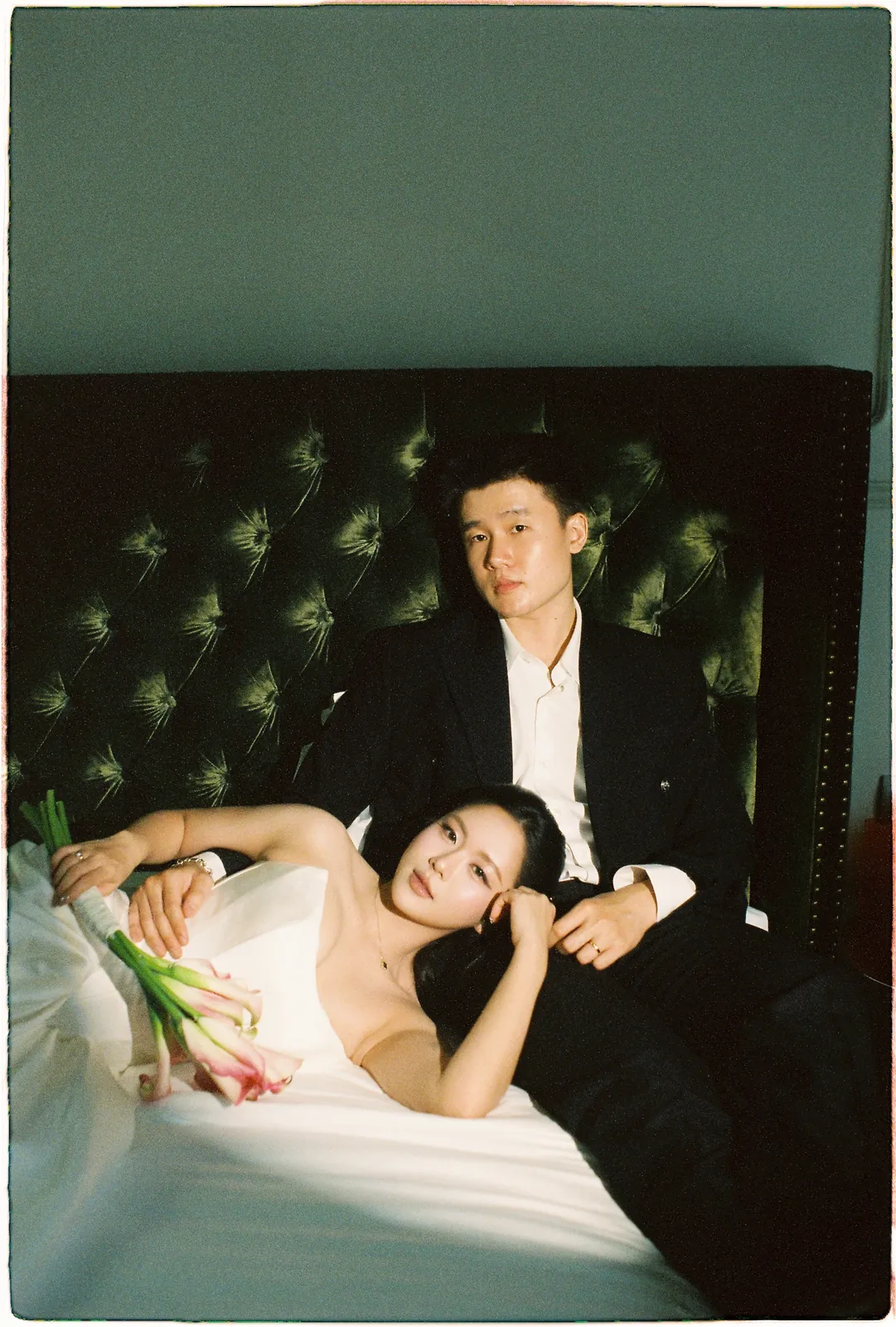 A Saigon Film Pre-Wedding in Three Looks: Áo Dài, Cheongsam and a European Rooftop | Ngọc & Phong