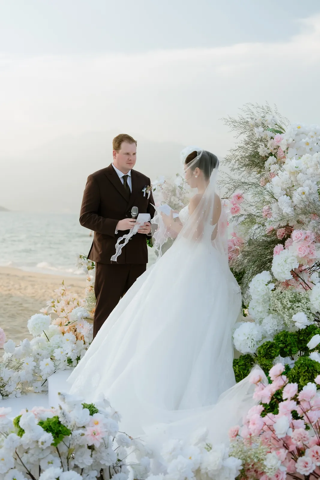 A tender moment during the ceremony.